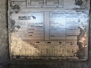 Schmitz Cargobull SCB*S3D  / TIPPER / LIFT AXLE / ALCOA